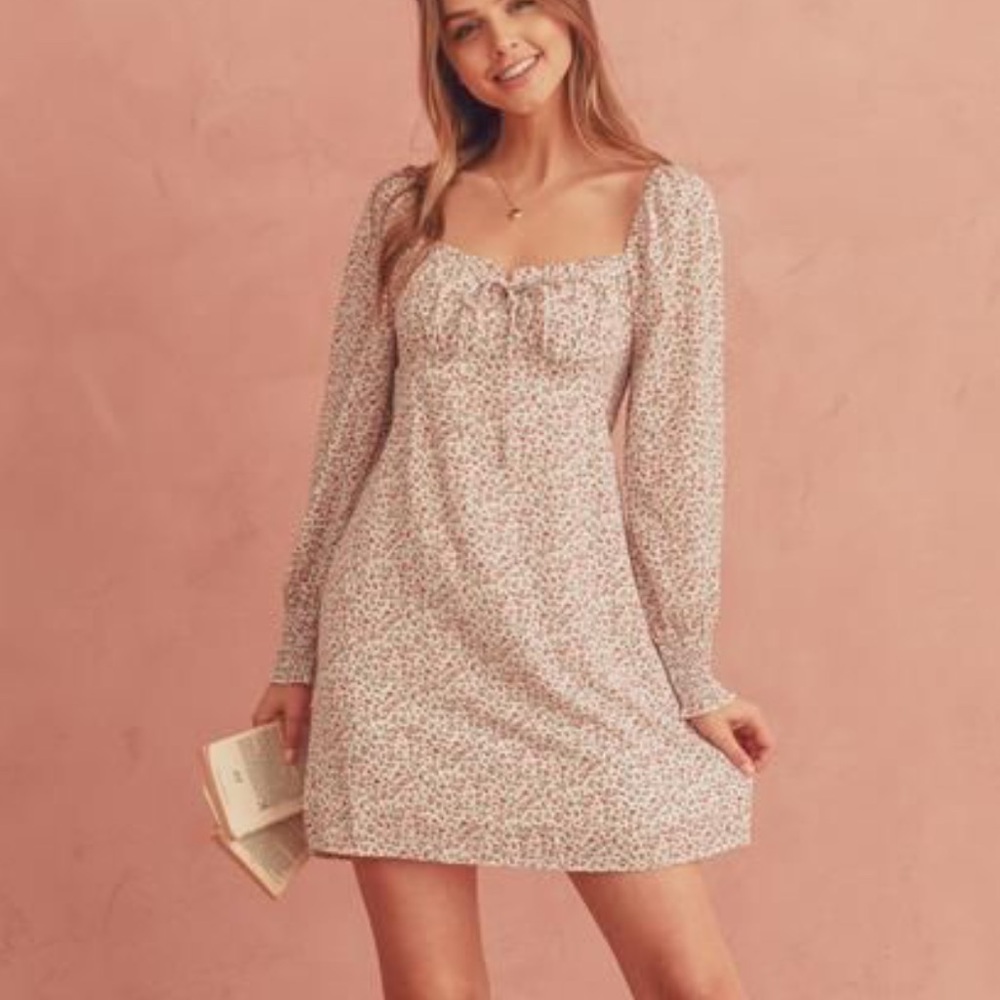 Breath of Youth Floral Dress (S) – Sweet & Feminine!